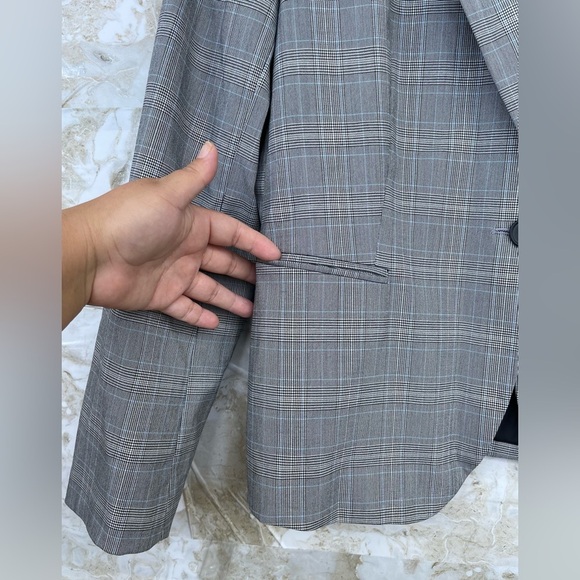 Hipchik Couture "Sweet But Psycho" Plaid Blazer - Women's Size 12 - One Button - Picture 5 of 10